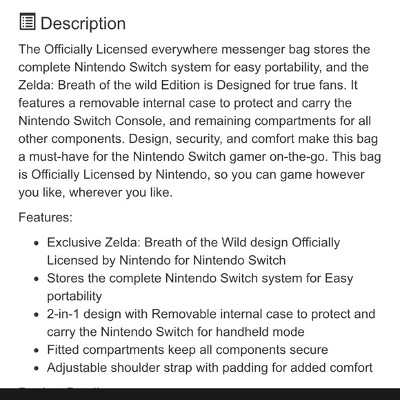 PowerA Everywhere Messenger Bag - Zelda - Picture 3 of 11